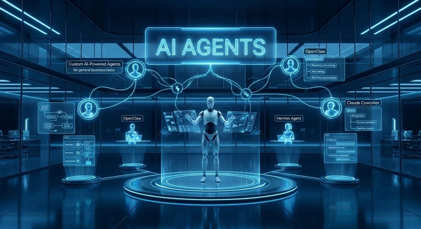 AnnovaSol AI agents platform showing multiple autonomous agents working across connected tools